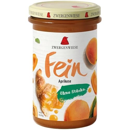 ZWERGENWIESE Fein Fruchtaufstrich, Aprikose, 280g (1er Pack) von Zwergenwiese