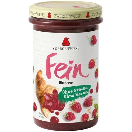 ZWERGENWIESE Fein Fruchtaufstrich, Bio Himbeere, 280g (1er Pack) von Zwergenwiese