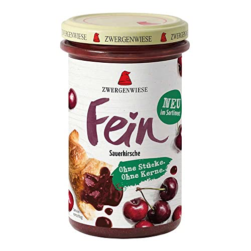 ZWERGENWIESE Fein Fruchtaufstrich, Bio Sauerkirsche, 280g (1er Pack) von Zwergenwiese