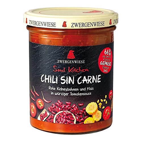 Zwergenwiese Bio Soul Kitchen Chili sin Carne (6 x 370 gr) von Zwergenwiese