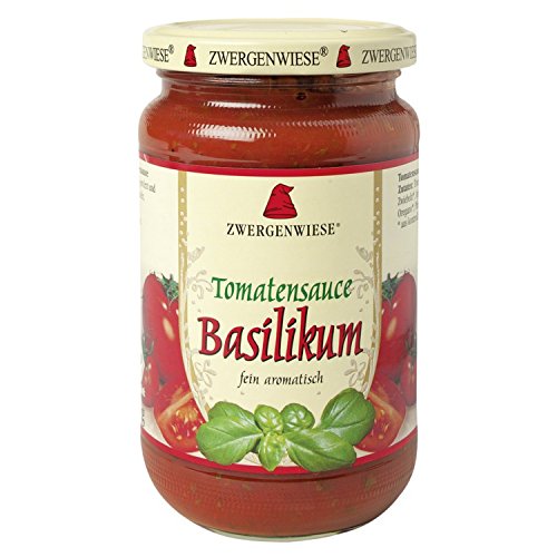 Zwergenwiese Bio Tomatensauce Basilikum (1 x 340 ml) von Zwergenwiese