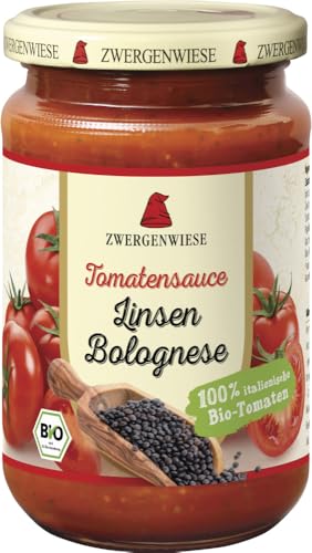 Zwergenwiese Bio Tomatensauce Linsen Bolognese (1 x 340 ml) von Zwergenwiese