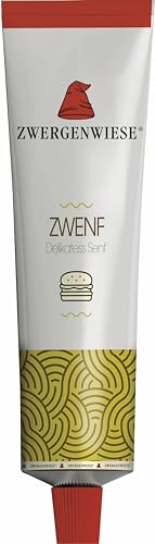Zwergenwiese Bio Zwenf Tube Delikatess Senf (6 x 200 ml) von Zwergenwiese