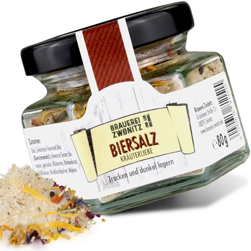 Brauerei Zwönitz Biersalz "Kräuterliebe"/ Gewürzmischung/Bier Salz als Geschenk für Feinschmecker/Geschenk für Männer/Geschenkidee für Bier Liebhaber/Grillgewürz/Bier Geschenk Brauerei Zwönitz Biersalz "Kräuterliebe"/ Gewürzmischung/Bier Salz als Geschenk für Feinschmecker/Geschenk für Männer/Geschenkidee für Bier Liebhaber/Grillgewürz/Bier Geschenk von Zwönitzer handwerklich gebraut