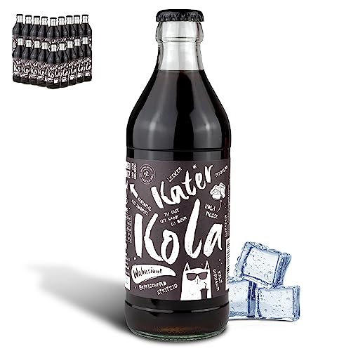 Brauerei Zwönitz Kater Kola 18er Pack / 0,33 Liter Glasflaschen Cola/Erfrischende Cola Softdrinks aus Sachsen von Zwönitzer handwerklich gebraut