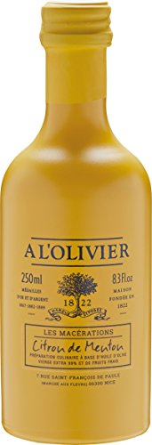 A l'Olivier - Olivenöl mit Zitrone (Citron de Menton) im Glasflakon 250 ml von à l'Olivier