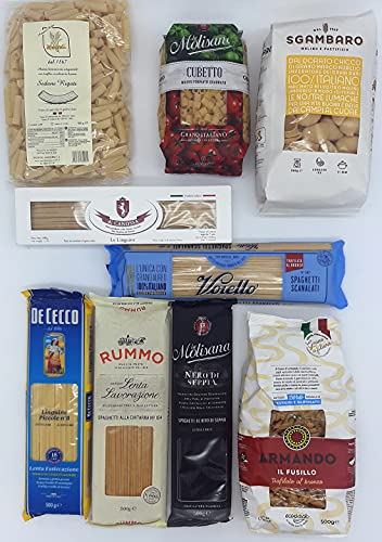 Karton Pasta Spezialitäten Italien 4,5 KG - De Cecco Masciarelli Voiello Canossa Rummo Sgambaro La Molisana Armando von aavv
