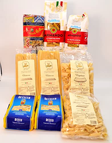 Pasta Box "Gourmet" - Sortiment 9 cf von 500 Gramm Beste Marken: De Cecco - Di Martino - Masciarelli - Armando von aavv