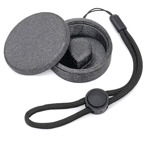 Aufbewahrungsbox passend für Air Up Duft-Pods Aroma-Pod - Zur Aufbewahrung der Aroma-Pods - Schutzhülle Aroma-Box Pod-Case Pod-Box - mit Schraubverschluss und Schlaufe - Made in Germany (Schwarz) von addict3d