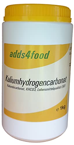 1kg Kaliumhydrogencarbonat (Kaliumbicarbonat) in Lebensmittelqualität E501 von adds4food