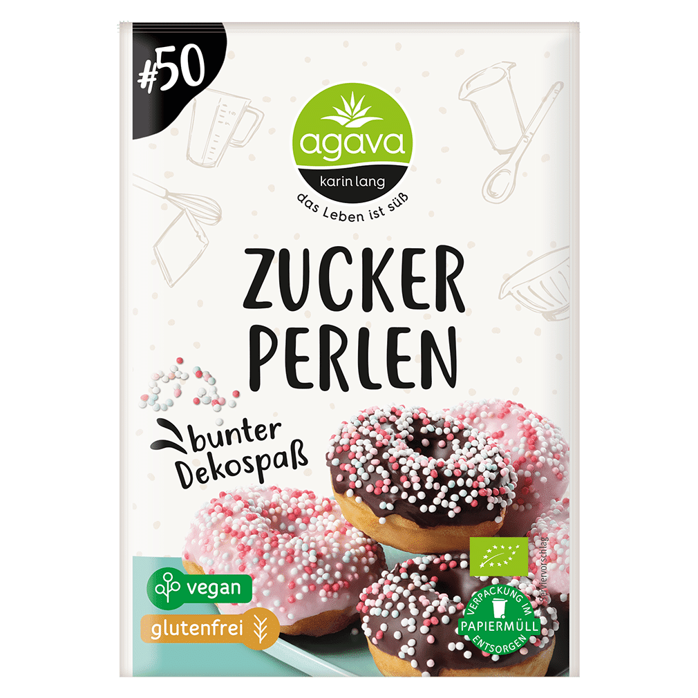 Bio Zuckerperlen bunt Bio Zuckerperlen bunt von agava