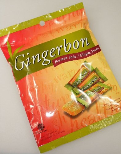 5er Pack Ingwer Bonbons [5x 125g] Ginger Candy AGEL Ingwer Bonbon + ein kleiner Glücksanhänger gratis von Agel