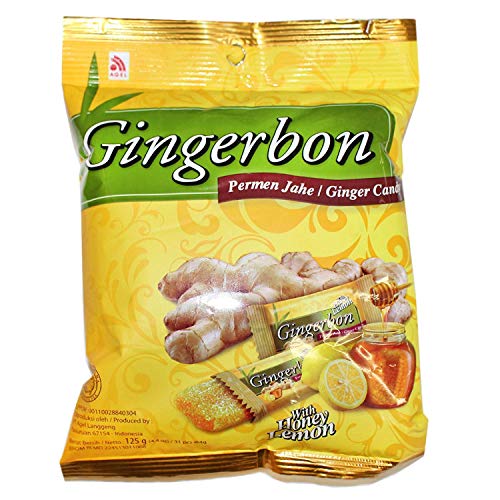 [ 5x 125g ] AGEL Ingwer Bonbons mit Honig & Zitrone Aroma / Natural HONEY LEMON von agel