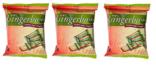 Gingerbon - Ingwerbonbons - 3er Pack (3 x 125g) - Originaler Geschmack mit scharfer Note von FOXCUP