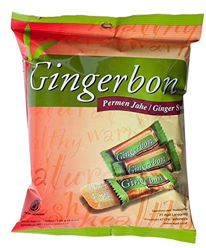 Gingerbon - Ingwerbonbons - 5er Pack (5 x 125g) - Originaler Geschmack mit scharfer Note von Gingerbon