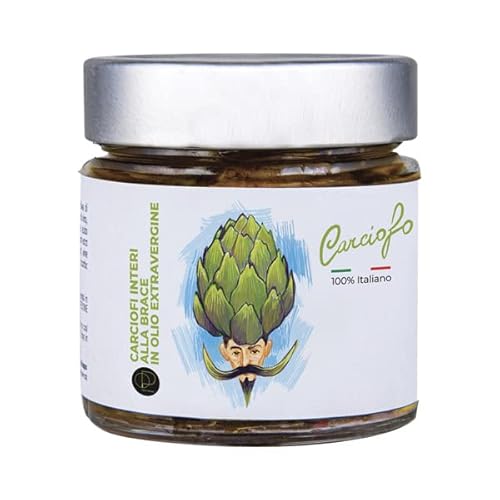 Agricola Piano - Artischocken in Öl | Ganze gegrillte Artischocken in nativem Olivenöl extra 212 ml – 100% aus Apulien, altes Rezept – Handwerkliche Produktion - Olio Piano Agricola Piano - Artischocken in Öl | Ganze gegrillte Artischocken in nativem Olivenöl extra 212 ml – 100% aus Apulien, altes Rezept – Handwerkliche Produktion - Olio Piano von agricola PIANO