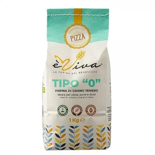 Pizza Rote Linie 1 Kg | Weichweizenmehl Typ "550" mit Keimen - Ideal für Pizza Napoletana, Focaccia, Croissant - èViva von agricola PIANO