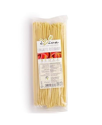 Spaghetti 500 g | Pasta mit Remillierter Grieß - Handwerkliche Pasta Bronze-gezogene mit 100% Italienischer Weizen - èViva von agricola PIANO