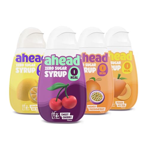 Ahead Zero Sirup │ Mixed 4 x 48 ml │ für 6-8 Liter Getränk │ getränkesirup zuckerfrei │ sirup ohne zucker & Kalorien │ hochkonzentrierter Fertiggetränk Fruchtextrakten sirup Ahead Zero Sirup │ Mixed 4 x 48 ml │ für 6-8 Liter Getränk │ getränkesirup zuckerfrei │ sirup ohne zucker & Kalorien │ hochkonzentrierter Fertiggetränk Fruchtextrakten sirup von ahead