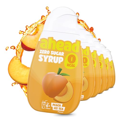 Ahead Zero Sirup │ Peach Ice Tea 6 x 48 ml │ für 6-8 Liter Getränk │ getränkesirup zuckerfrei │ sirup ohne zucker & Kalorien │ hochkonzentrierter Fertiggetränk Fruchtextrakten sirup Ahead Zero Sirup │ Peach Ice Tea 6 x 48 ml │ für 6-8 Liter Getränk │ getränkesirup zuckerfrei │ sirup ohne zucker & Kalorien │ hochkonzentrierter Fertiggetränk Fruchtextrakten sirup von ahead