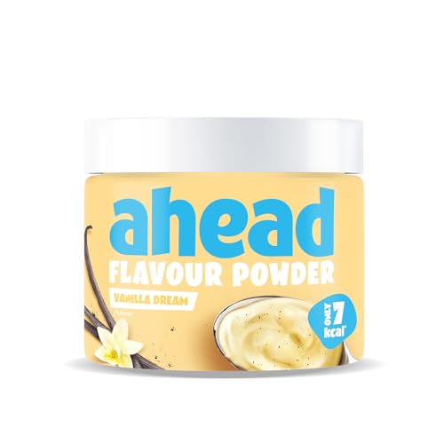 ahead Flavour Powder | Vanilla Dream 250g | 83 Portionen | Nur 10 kcal pro Portion | Kalorienarmes Geschmackspulver mit Inulin und Laktase | Geprüfte Qualität - Made in Germany ahead Flavour Powder | Vanilla Dream 250g | 83 Portionen | Nur 10 kcal pro Portion | Kalorienarmes Geschmackspulver mit Inulin und Laktase | Geprüfte Qualität - Made in Germany von ahead