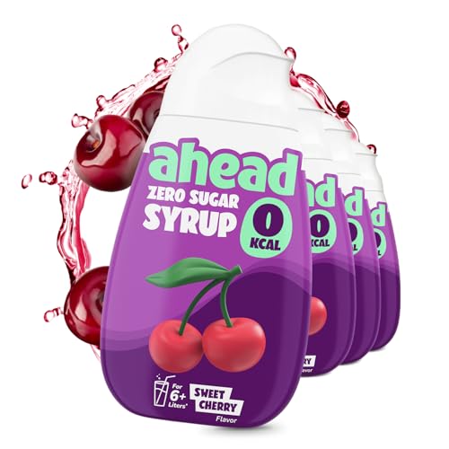 Ahead Zero Sirup │ Cherry 4 x 48 ml │ für 6-8 Liter Getränk │ getränkesirup zuckerfrei │ sirup ohne zucker & Kalorien │ hochkonzentrierter Fertiggetränk Fruchtextrakten sirup Ahead Zero Sirup │ Cherry 4 x 48 ml │ für 6-8 Liter Getränk │ getränkesirup zuckerfrei │ sirup ohne zucker & Kalorien │ hochkonzentrierter Fertiggetränk Fruchtextrakten sirup von ahead