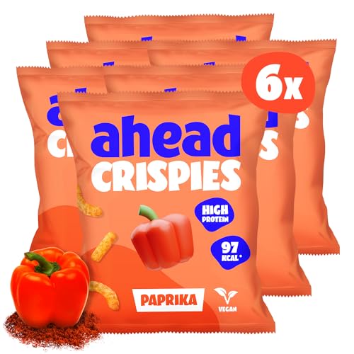 ahead Crispies Paprika | High Protein Chips mit 24% Protein – Low Fat, Vegan, glutenfrei, sojafrei - Leckere gesunde Snacks für deinen Filmeabend oder unterwegs - Ohne Zuckerzusatz & ohne Palmöl ahead Crispies Paprika | High Protein Chips mit 24% Protein – Low Fat, Vegan, glutenfrei, sojafrei - Leckere gesunde Snacks für deinen Filmeabend oder unterwegs - Ohne Zuckerzusatz & ohne Palmöl von ahead