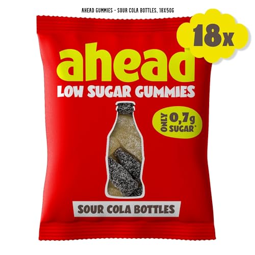 ahead Gummies - Sour Cola Bottles, 18x50g von ahead