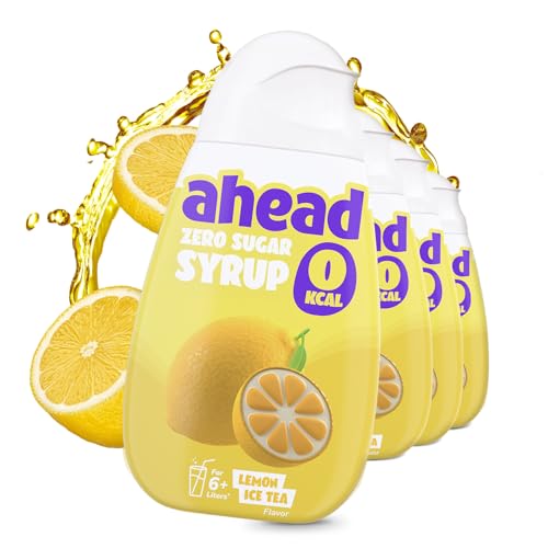 Ahead Zero Sirup │ Lemon Ice Tea 4 x 48 ml │ für 6-8 Liter Getränk │ getränkesirup zuckerfrei │ sirup ohne zucker & Kalorien │ hochkonzentrierter Fertiggetränk Fruchtextrakten sirup Ahead Zero Sirup │ Lemon Ice Tea 4 x 48 ml │ für 6-8 Liter Getränk │ getränkesirup zuckerfrei │ sirup ohne zucker & Kalorien │ hochkonzentrierter Fertiggetränk Fruchtextrakten sirup von ahead