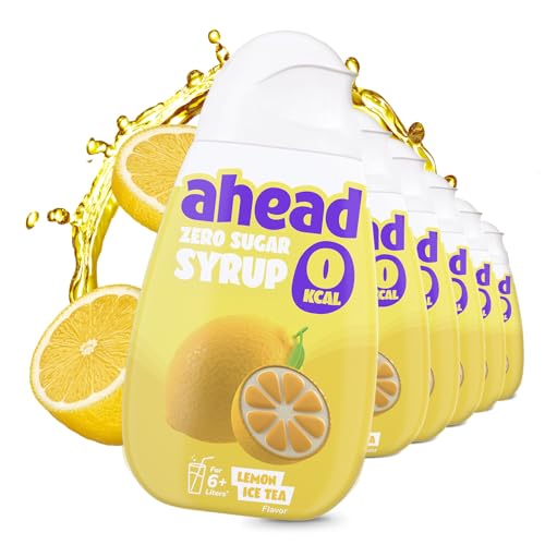 Ahead Zero Sirup │ Lemon Ice Tea 6 x 48 ml │ für 6-8 Liter Getränk │ getränkesirup zuckerfrei │ sirup ohne zucker & Kalorien │ hochkonzentrierter Fertiggetränk Fruchtextrakten sirup Ahead Zero Sirup │ Lemon Ice Tea 6 x 48 ml │ für 6-8 Liter Getränk │ getränkesirup zuckerfrei │ sirup ohne zucker & Kalorien │ hochkonzentrierter Fertiggetränk Fruchtextrakten sirup von ahead