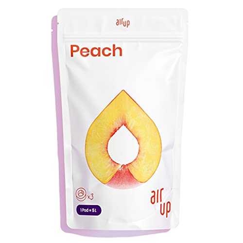 air up® 3x Pods mit Pfirsichgeschmack - Für aromatisiertes Wasser - 0 Zucker 0 Kalorien Trinkflasche - Ausreichend für 15 l Leitungswasser oder Sprudelwasser von air up