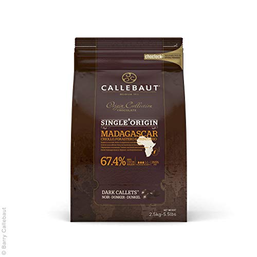 Callebaut Madagascar dunkle Kuvertüre, Callets 2,5kg, Backschokolade, Chips von ak-colonia
