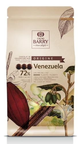 Dunkle Schokolade VENEZUELA Origine 72% Cacao Barry 1 kg, Callebaut Kuvertüre von ak-colonia