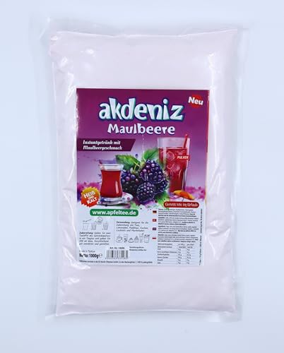 Akdeniz Türkisches Instantgetränk mit Verschieden Geschmack 1KG (Maulbeere) von Akdeniz