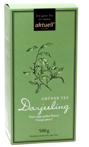 Aktuell Grüner Darjeeling FTGFOP1, 1er Pack (1 x 500 g) von Aktuell