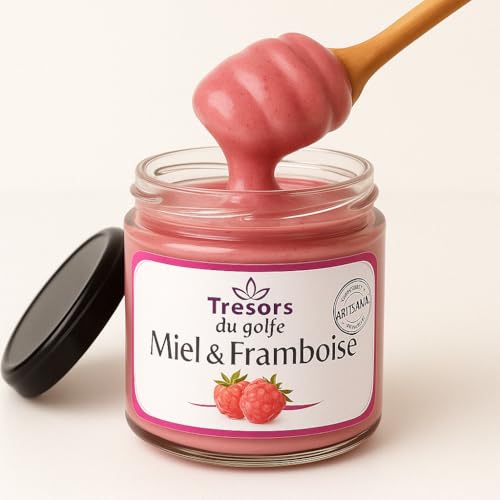 Cremiger Himbeer-Honig – 100 % natürlich – ohne Zuckerzusatz oder Konservierungsstoffe – französischer Frühlingshonig – handgefertigt – Glasdose 250 g Cremiger Himbeer-Honig – 100 % natürlich – ohne Zuckerzusatz oder Konservierungsstoffe – französischer Frühlingshonig – handgefertigt – Glasdose 250 g von al badil