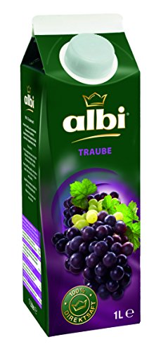 Albi Gold Trauben-Saft Rot 100%, 6er Pack (6 x 1 l Packung) von albi