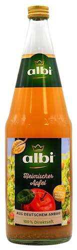 albi Heimischer Apfel 100% Direktsaft naturtrüb, 6er Pack (6 x 1l) MEHRWEG von albi