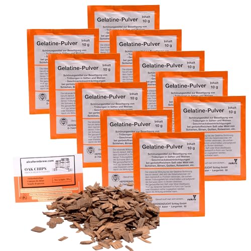 10 x Gelatine 10g - Vina Weinklärmittel, Schönungsmittel, Gelatine Pulver 10 x Gelatine 10g - Vina Weinklärmittel, Schönungsmittel, Gelatine Pulver von AlcoFermBrew