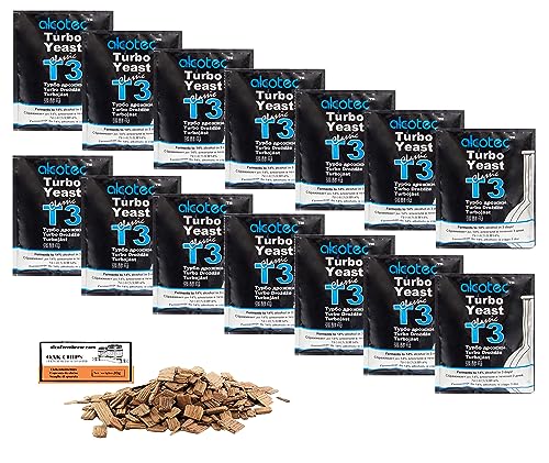 14 x Turbohefe - Alcotec Classic T3-120g, Hefe zur Zuckergärung, Turbo Hefe, Hefe für Maische, Hefe für die Gärung, Wodka-Hefe 14 x Turbohefe - Alcotec Classic T3-120g, Hefe zur Zuckergärung, Turbo Hefe, Hefe für Maische, Hefe für die Gärung, Wodka-Hefe von AlcoFermBrew