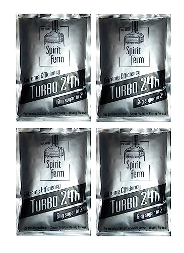 4 x Turbohefe - Turbo 24h 195g, Hefe für Zucker- oder Fruchtgärung, Turbo Hefe, Hefe für Maische, Hefe für die Gärung, Wodka-Hefe von AlcoFermBrew