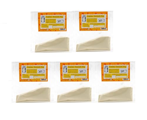 5 x Labpulver 25g - 1g/20L Lab Mikrobielle Labextrakt Käselab Käseherstellung von alcofermbrew