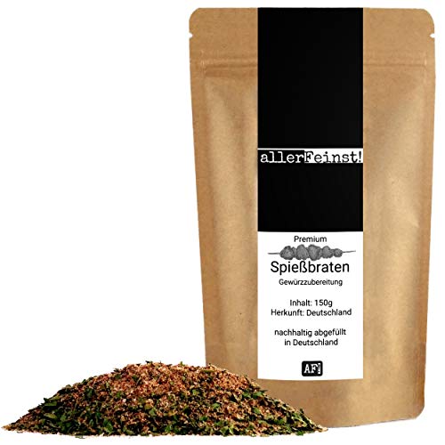 allerFeinst! - Premium Spießbraten Gewürzzubereitung, Gewürz für Spieß- und Rollbraten, 1er Pack (1 x 150g) von MüMa´s