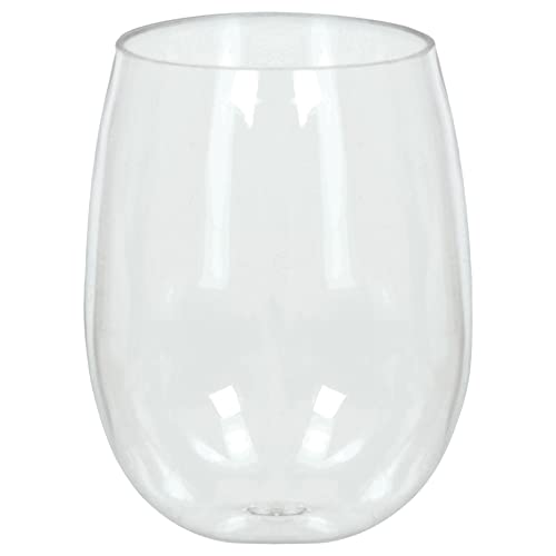 Amscan 350598 Wein, 340 ml, 55 cm, transparent, 20 Stück, ohne Stiel Amscan 350598 Wein, 340 ml, 55 cm, transparent, 20 Stück, ohne Stiel von amscan