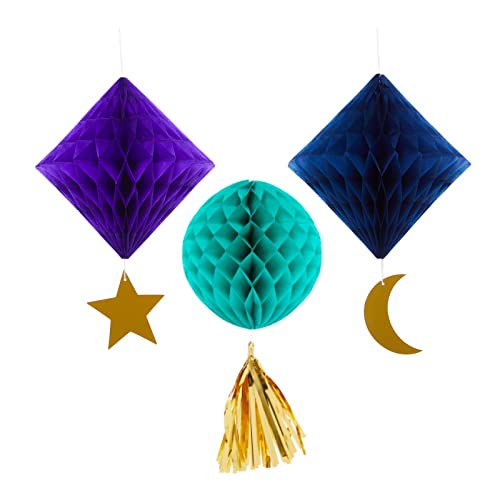 Amscan 9914181 – Opulent Eid Honeycomb hängende Dekorationen, 3 Stück von amscan
