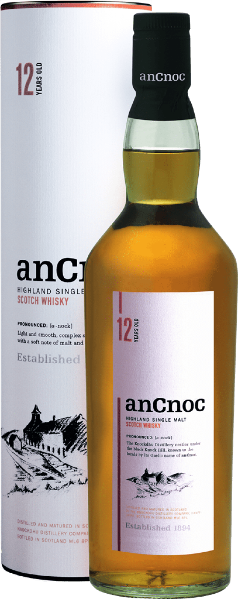 anCnoc 12 Years Old Highland Single Malt Scotch Whisky anCnoc 12 Years Old Highland Single Malt Scotch Whisky