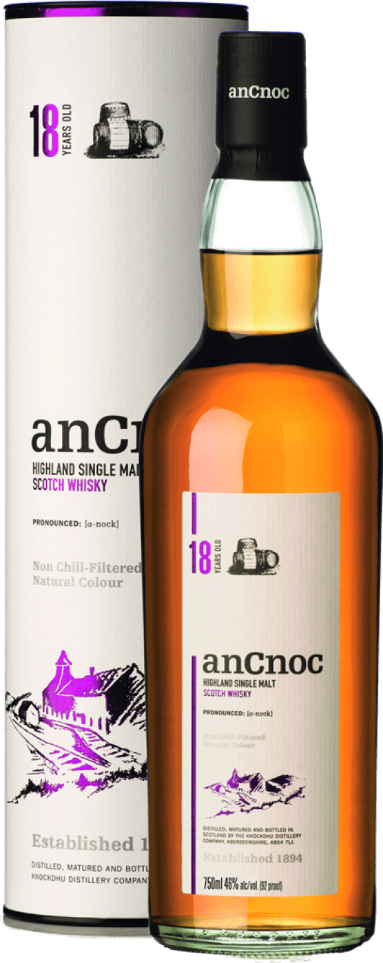 anCnoc 18 Years Old Highland Single Malt Scotch Whisky