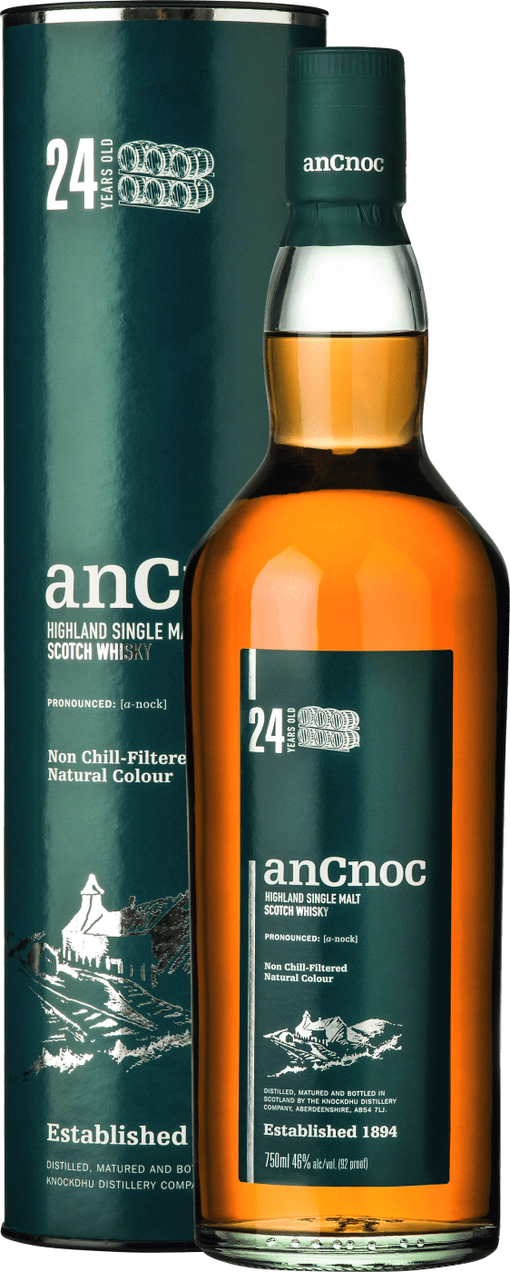anCnoc 24 Years Old Highland Single Malt Scotch Whisky von anCnoc