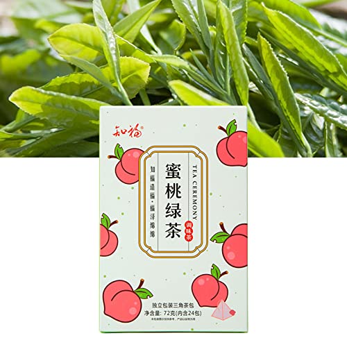 Teebeutel mit Pfirsichgeschmack, Hergestellt aus Grünem Tee, Pfirsich und Apfel, Praktisch Einzeln Verpackt, Tolles mit Nahrhaften Zutaten, 24er-Packung à 72 G, Grüner Tee Teebeutel mit Pfirsichgeschmack, Hergestellt aus Grünem Tee, Pfirsich und Apfel, Praktisch Einzeln Verpackt, Tolles mit Nahrhaften Zutaten, 24er-Packung à 72 G, Grüner Tee von aqxreight