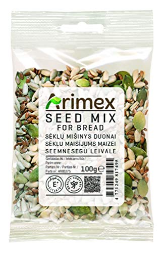 Arimex Samen Mischung für Brot mit Sonnenblumenkerne, Kürbiskerne und Leinsamen, 100 g Arimex Samen Mischung für Brot mit Sonnenblumenkerne, Kürbiskerne und Leinsamen, 100 g von Arimex